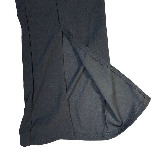 Rouge Collection Women's Pants Split Hem Black Stretch Pull-On Size 4X - Picture 3 of 6